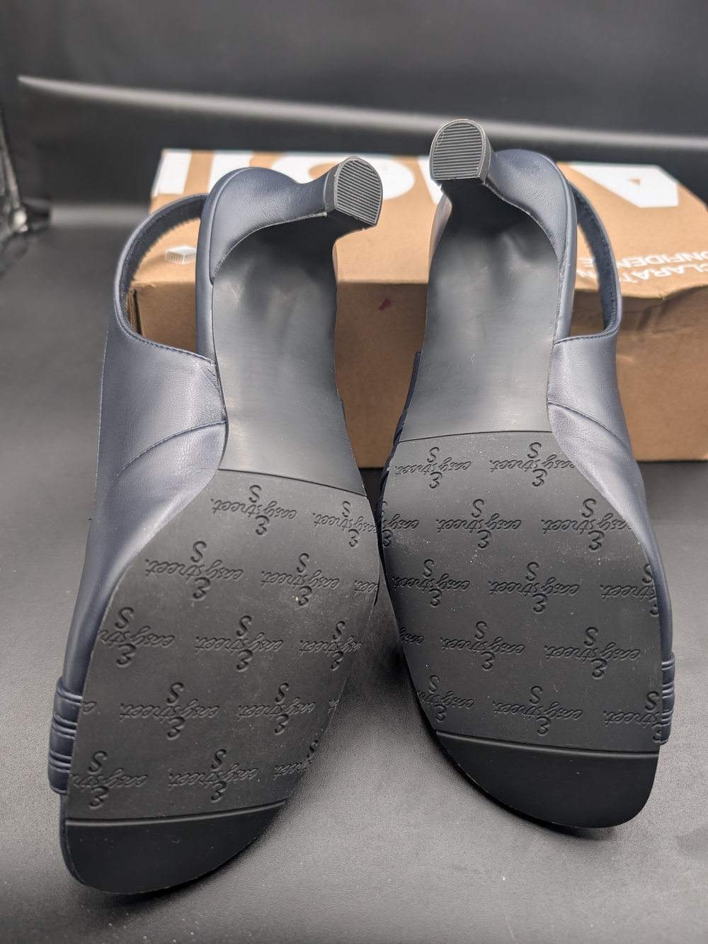 Comfortiva Women’s Navy Slingback Heeled Sandal - Picture 3 of 3